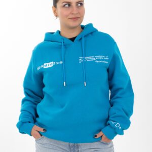 Turkuaz rahat kesim sweatshirt, kış giyim, rahat giyim