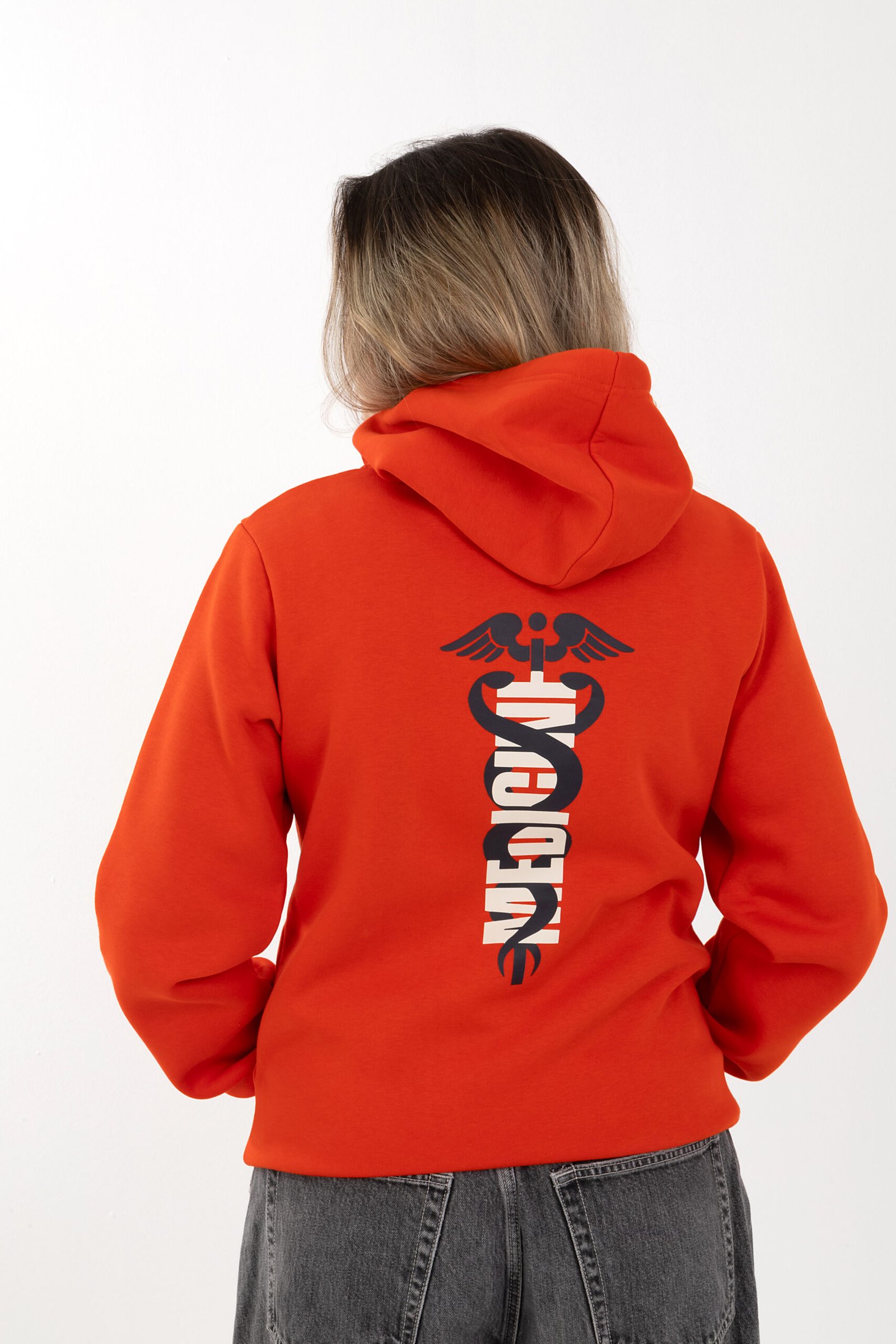 Turuncu rahat kesim sweatshirt, kış giyim, rahat giyim