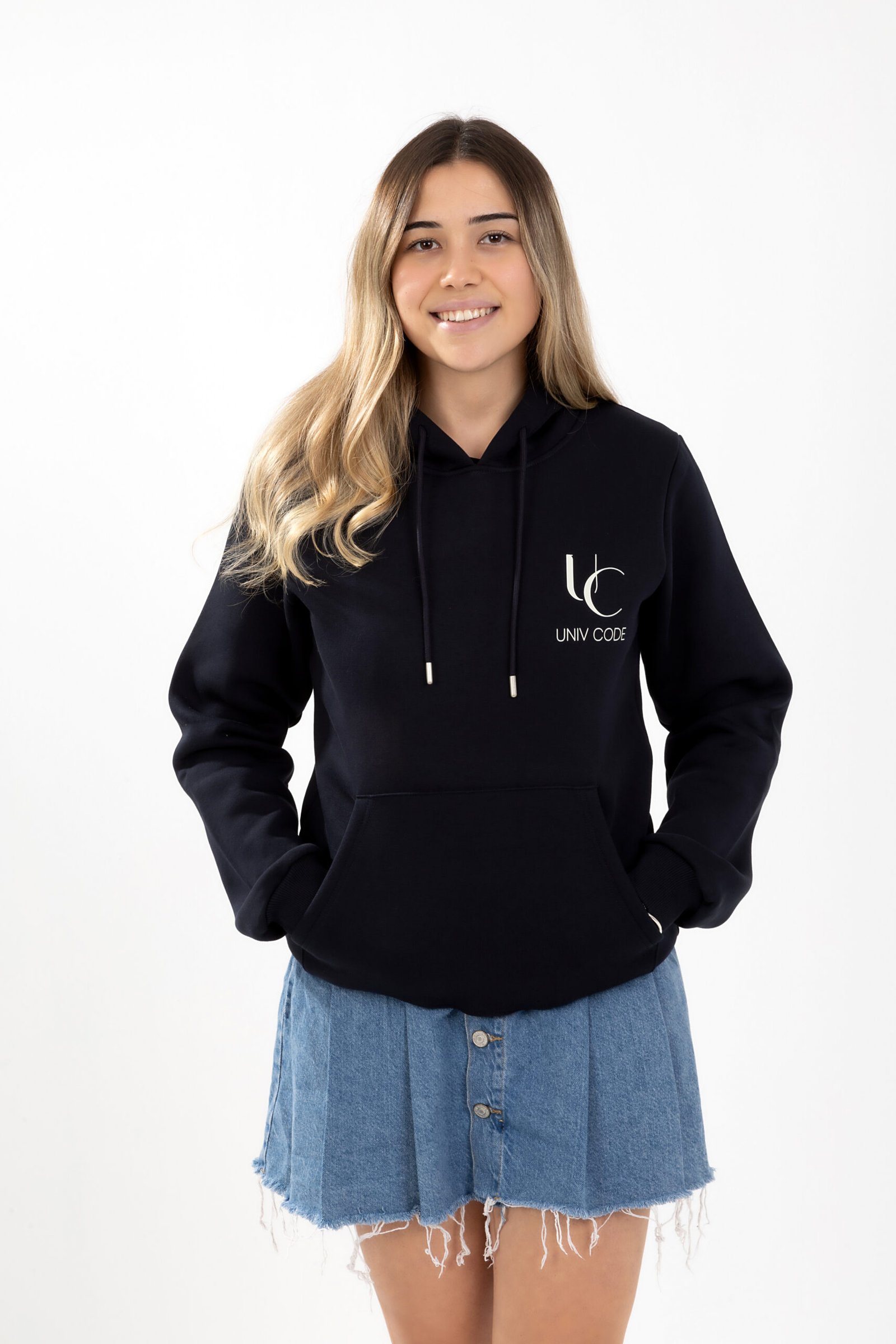 Lacivert rahat kesim sweatshirt, kış giyim, rahat giyim