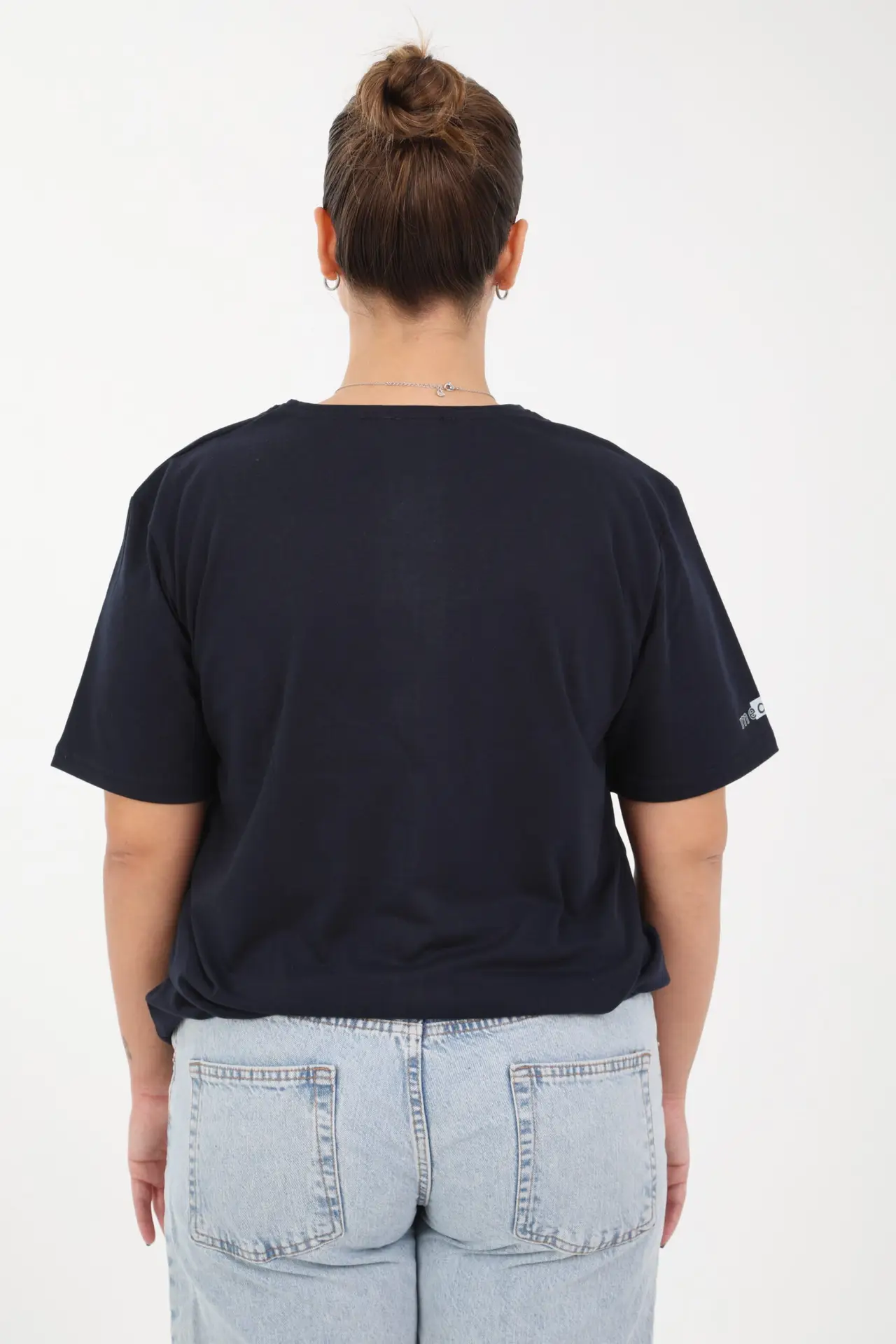 Lacivert renkli rahat kesim tişört